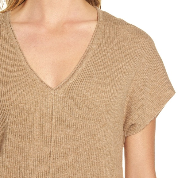 Tommy Bahama Cascade Rib Tunic In Camel Heather Size Small Petite - Picture 5 of 7